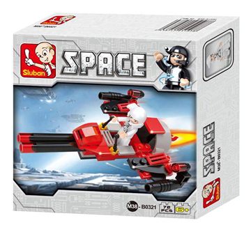 ΤΟΥΒΛΑΚΙΑ SLUBAN SPACE Space Bomber M38-B0321    14 x 14 x 4.5EK  B0321