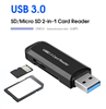 ΑΝΤΑΠΤΟΡΑΣ POWERTECH mini card reader PT-892, Micro SD card, μαύρος  USB 3.0