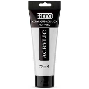 ΑΚΡΥΛΙΚΟ ΧΡΩΜΑ EFO 75ml WHITE σωληνάριο 388401