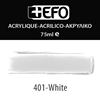 ΑΚΡΥΛΙΚΟ ΧΡΩΜΑ EFO 75ml WHITE σωληνάριο 388401