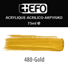 ΑΚΡΥΛΙΚΟ ΧΡΩΜΑ EFO 75ml GOLD ΧΡΥΣΟ σωληνάριο 388480