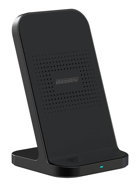 ΒΑΣΗ ΑΣΥΡΜΑΤΗΣ ΦΟΡΤΙΣΗΣ ROCKROSE Airwave, 10W, QUICK CHARGE ,ΜΑΥΡΗ