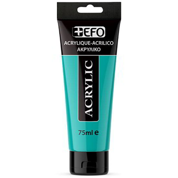 ΑΚΡΥΛΙΚΟ ΧΡΩΜΑ EFO 75ml TURQUOISE ΤΥΡΚΟΥΑΖ σωληνάριο 388415