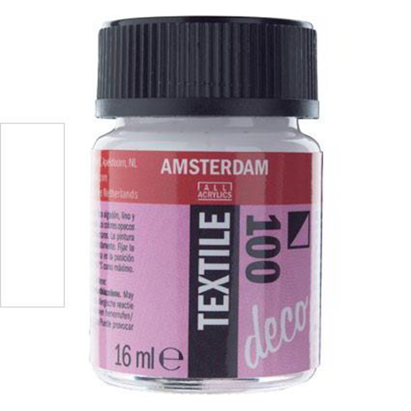 ΧΡΩΜΑ DECORFIN ΓΙΑ ΥΦΑΣΜΑ 16ml WHITE Νο100