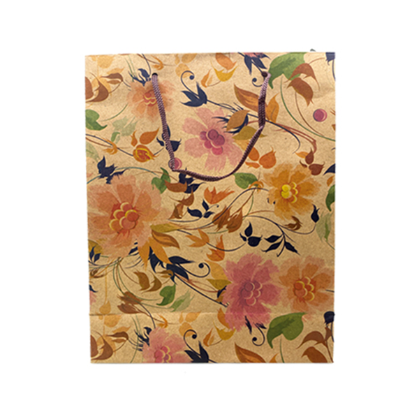 ΣΑΚΟΥΛΑ ΔΩΡΟΥ ΧΑΡΤΙΝΗ ΛΟΥΛΟΥΔΙΑ ΜΕ ΚΟΡΔΟΝΙ 21x16x6cm 10337