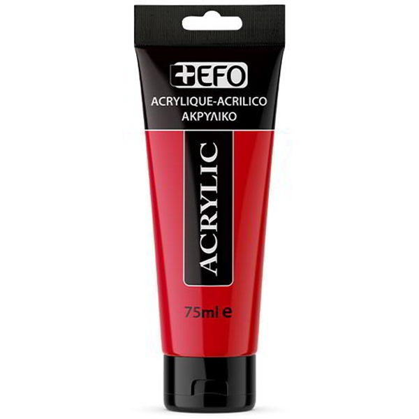 ΑΚΡΥΛΙΚΟ ΧΡΩΜΑ EFO 75ml RED CARMINE ΚΟΚΚΙΝΟ ΚΑΡΜΙΝ σωληνάριο 388407