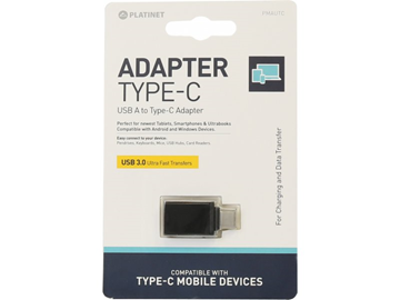 ΑΝΤΑΠΤΟΡΑΣ USB 3.0 Type-C σε USB female, μαύρο, PLATINET