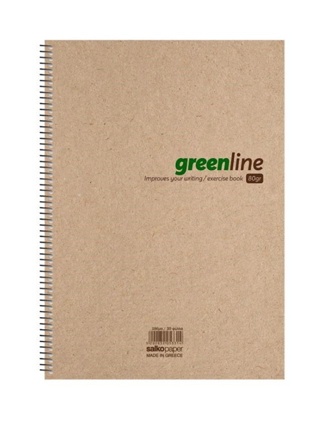 ΤΕΤΡΑΔΙΟ ΣΠΙΡΑΛ SALKO GREENLINE 17X25 60Φ*120σελ. ΘΕΜΑΤΑ 2