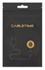 ΚΑΛΩΔΙΟ CABLETIME USB Type-C CM100, PD 100W, 5A, 1m, μαύρο