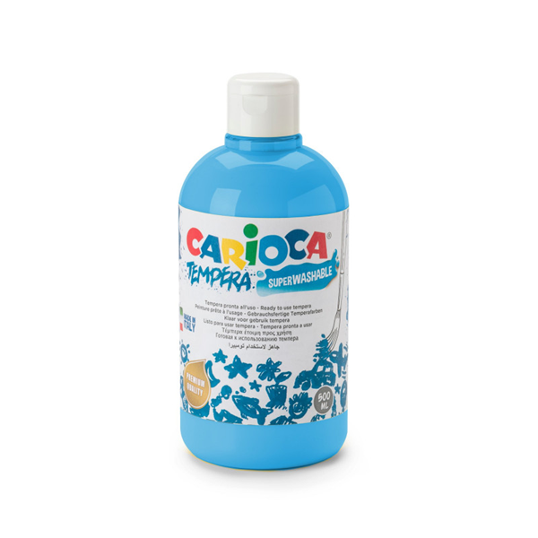 ΤΕΜΠΕΡΑ CARIOCA 500ml ΜΠΛΕ - CYAN BLUE