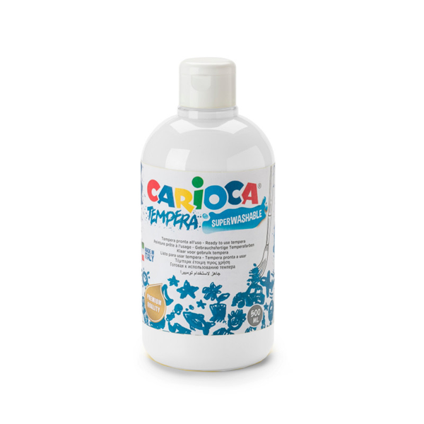 ΤΕΜΠΕΡΑ CARIOCA 500ml ΛΕΥΚΟ-WHITE