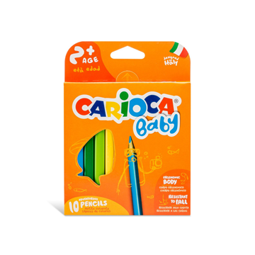 ΞΥΛΟΜΠΟΓΙΑ CARIOCA BABY 10TEM 3mm TIP-FALL RESISTANT ERGONOMIC