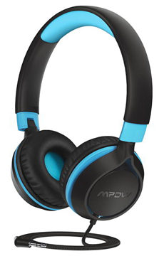 ΑΚΟΥΣΤΙΚΑ MPOW headphones για παιδιά Che1 BH385A, noise limit, 3.5mm, μαύρο-μπλέ