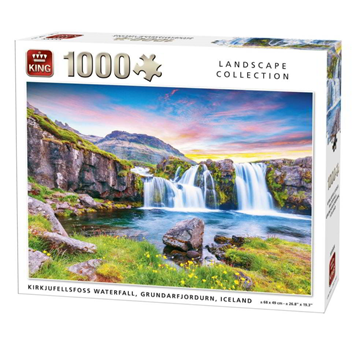 ΠΑΖΛ 1000TEM ΣΕ ΚΟΥΤΙ 23X28X6EK. LANDSCAPE 056053 Kirkjufellsfoss Waterfall Grundarfjordurn Iceland