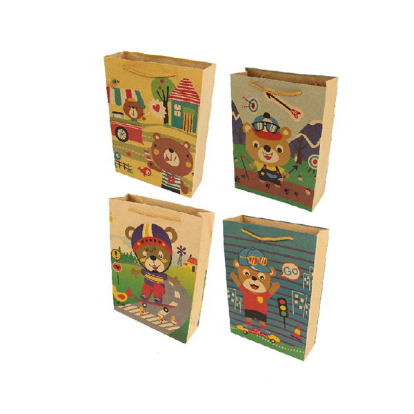 ΣΑΚΟΥΛΑ ΔΩΡΟΥ ΧΑΡΤΙΝΗ ΜΕ ΚΟΡΔΟΝΙ ΠΑΙΔΑΚΙΑ  20x15x6cm 11785