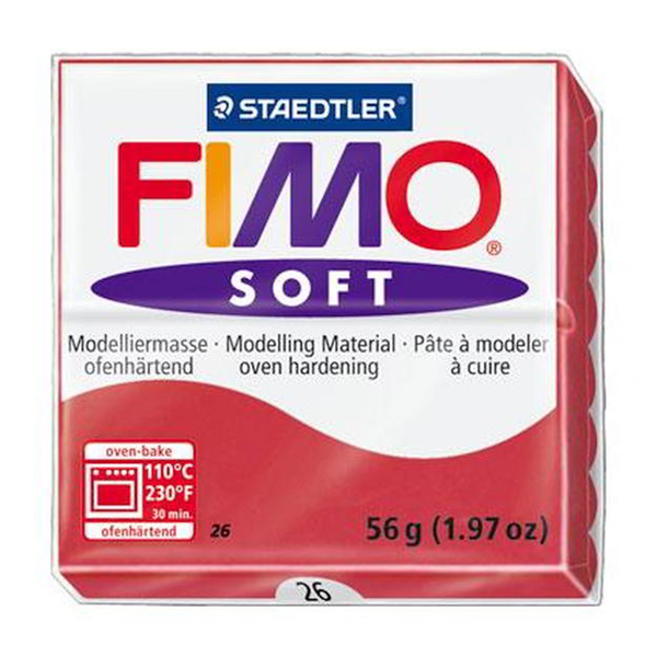 ΠΗΛΟΣ FIMO SOFT 8020 RED CHERRY No26