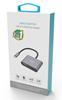 ΑΝΤΑΠΤΟΡΑΣ AULA USB Type-C σε HDMI & VGA UC-901, 4K & 2K, γκρι