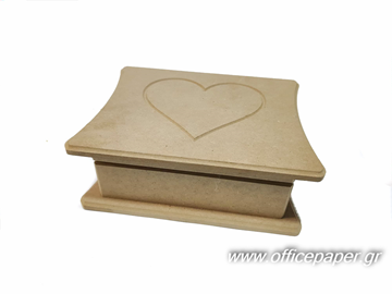 ΞΥΛΙΝΟ KOYTI ME ΚΑΡΔΙΑ 3D MDF 23X17Χ8εκ.ΓΙΑ ΝΤΕΚΟΥΠΑΖ AKT077