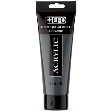 ΑΚΡΥΛΙΚΟ ΧΡΩΜΑ EFO 75ml GREY ΓΚΡΙ σωληνάριο 388423