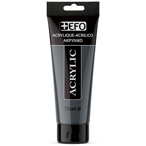 ΑΚΡΥΛΙΚΟ ΧΡΩΜΑ EFO 75ml GREY ΓΚΡΙ σωληνάριο 388423