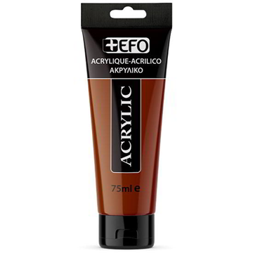 ΑΚΡΥΛΙΚΟ ΧΡΩΜΑ EFO 75ml BURNT SIENNA ΚΑΦΕ ΣΙΕΝΝΑ σωληνάριο 388421