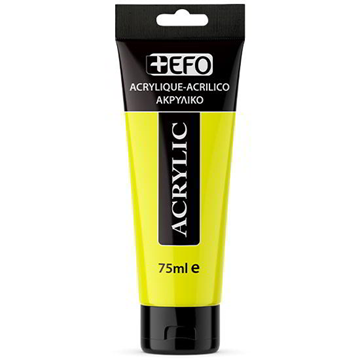 ΑΚΡΥΛΙΚΟ ΧΡΩΜΑ EFO 75ml YELLOW LEMON ΚΙΤΡΙΝΟ ΛΕΜΟΝΙ  σωληνάριο 388403