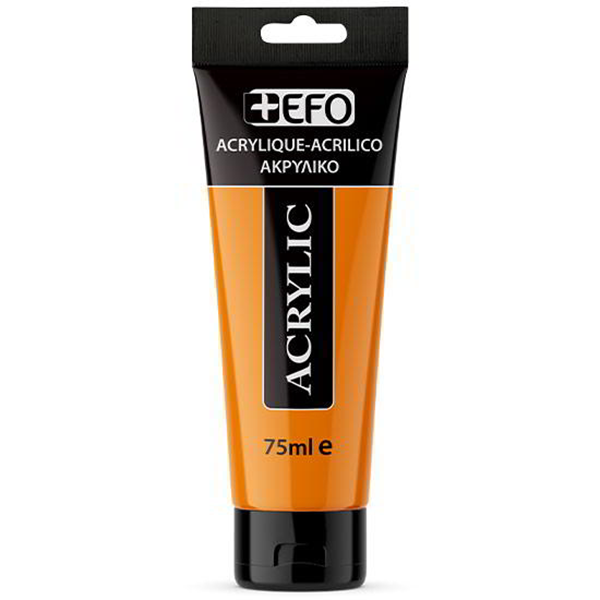 ΑΚΡΥΛΙΚΟ ΧΡΩΜΑ EFO 75ml YELLOW ΑΖΟ ΚΙΤΡΙΝΟ ΑΖΟ σωληνάριο 388404