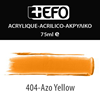 ΑΚΡΥΛΙΚΟ ΧΡΩΜΑ EFO 75ml YELLOW ΑΖΟ ΚΙΤΡΙΝΟ ΑΖΟ σωληνάριο 388404