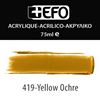 ΑΚΡΥΛΙΚΟ ΧΡΩΜΑ EFO 75ml YELLOW OCHRE ΚΙΤΡΙΝΟ ΩΧΡΑ σωληνάριο 388419