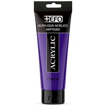 ΑΚΡΥΛΙΚΟ ΧΡΩΜΑ EFO 75ml VIOLET ΒΙΟΛΕΤΙ σωληνάριο 388410