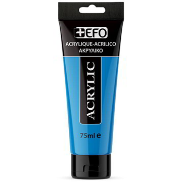 ΑΚΡΥΛΙΚΟ ΧΡΩΜΑ EFO 75ml BRILLIANT BLUE ΜΠΛΕ σωληνάριο 388414