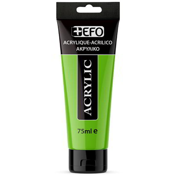 ΑΚΡΥΛΙΚΟ ΧΡΩΜΑ EFO 75ml  YELLOWISH GREEN ΛΑΧΑΝΙ σωληνάριο 388416