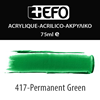 ΑΚΡΥΛΙΚΟ ΧΡΩΜΑ EFO 75ml GREEN PERMANENT  ΠΡΑΣΙΝΟ ΚΑΝΟΝΙΚΟ σωληνάριο 388417