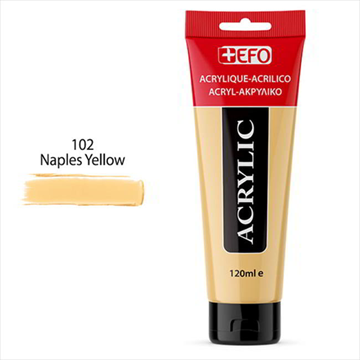 ΑΚΡΥΛΙΚΟ ΧΡΩΜΑ EFO 120ml NAPLES YELLOW   σωληνάριο 389102