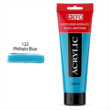 ΑΚΡΥΛΙΚΟ ΧΡΩΜΑ EFO 120ml  PHTHALO BLUE σωληνάριο 389122