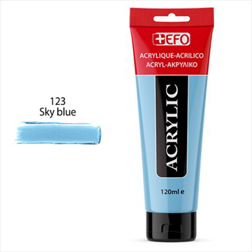 ΑΚΡΥΛΙΚΟ ΧΡΩΜΑ EFO 120ml  SKY BLUE σωληνάριο 389123