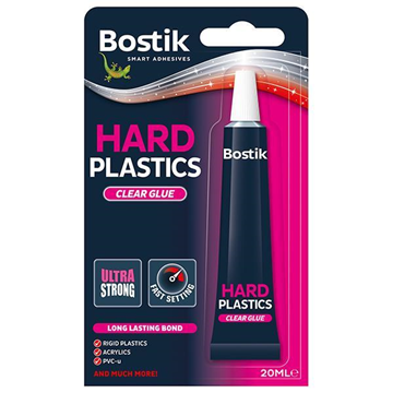 ΚΟΛΛΑ BISON HARD PLASTICS CLEAR 20ml ΓΙΑ ΣΚΛΗΡΑ ΠΛΑΣΤΙΚΑ