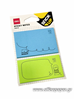ΧΑΡΤΑΚΙΑ ΑΥΤΟΚ. ΣΗΜΕΙΩΣΕΩΝ DELI PETS BLUE-GREEN   50X2Φ  A55502
