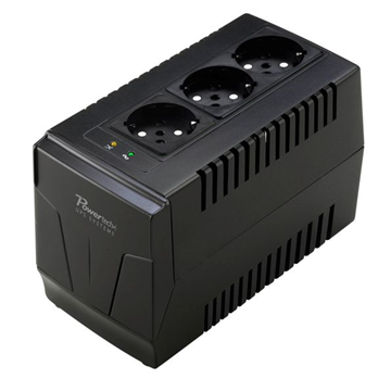 ΣΤΑΘΕΡΟΠΟΙΗΤΗΣ ΤΑΣΗΣ POWERTECH PT-AVR-1500, 1500VA, 3x έξοδοι πρίζας