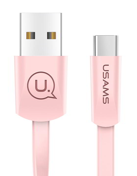 ΚΑΛΩΔΙΟ USAMS USB σε Type-C US-SJ200, 1.2m, ροζ, 2A