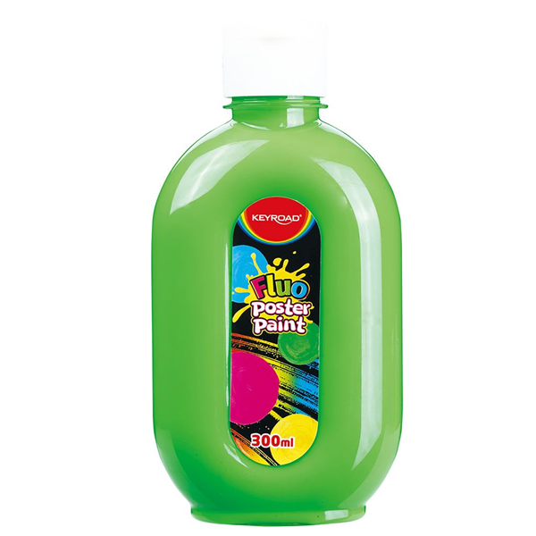 ΤΕΜΠΕΡΑ KEYROAD POSTER PAINT FLUO NEON 300ml ΠΡΑΣΙΝΟ KR-972106