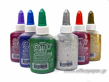 ΧΡΥΣΟΚΟΛΛΑ LEEHO BOTTLE GLITTER GLUE CLASIC - 40gr  6 ΧΡΩΜΑΤΑ