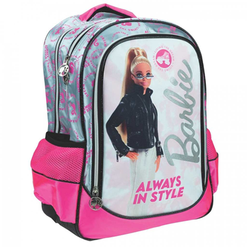 ΤΣΑΝΤΑ ΔΗΜΟΤΙΚΟΥ OΒΑΛ BARBIE STYLE 35Χ46Χ20cm 3 ΘΕΣΕΙΣ  334-38031 ΚΑΙ ΔΩΡΟ ΚΟΥΚΛΑ