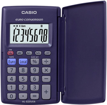 ΑΡΙΘΜΟΜΗΧΑΝΗ CASIO 8ΨΗΦ. HL-820VERA-BK-s 6X10εκ