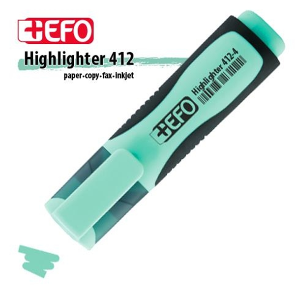 ΥΠΟΓΡΑΜΜΙΣΤΗΣ +EFO ΠΑΣΤΕΛ ΠΡΑΣΙΝΟ ΜΕΝΤΑ 412-4 Highlighter Paper-Copy-Fax