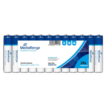 ΜΠΑΤΑΡΙΕΣ MEDIARANGE Premium AAA 1.5V (LR3) (24 Pack) (MRBAT103)