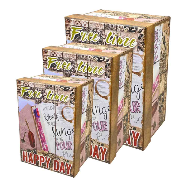 ΚΟΥΤΙ ΔΩΡΟΥ ΟΡΘΩΓΩΝΙΟ HAPPY DAY ΣΕΤ 3 ΤΕΜΑΧΙΩΝ 12525