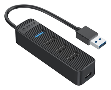 HUB USB 2.0 ORICO TWU32-4A, USB-C & 4x USB, μαύρο