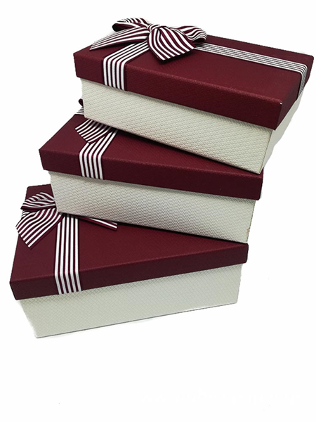 ΚΟΥΤΙ ΔΩΡΟΥ ΠΑΡ\ΜΟ ΜΕ ΦΙΟΓΚΟ ΧΑΡΤΟΝΙ 23x16x10 cm ΣΕΤ 3 ΤΕΜ 600044 ΜΠΟΡΝΤΩ