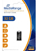 ΜΝΗΜΗ USB MEDIARANGE 32GB BLACK USB 2.0 NANO